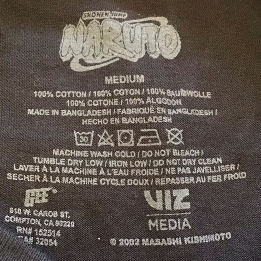Naruto Graphic Tee (NWOT) (Size: Medium) - Picture 6 of 6